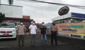Polsek Cimanggung Ajak Warga untuk Vaksin Ngabuburit dengan Cara Woro-woro