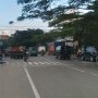 Kondisi Jalan Raya Bandung-Garut tepatnya di Desa Sindangpakuon, Kecamatan Cimanggung, Kabupaten Sumedang. (Jabar Ekspres)