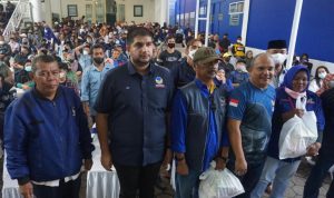 Persiapan Pemilu 2024, Partai Nasdem Gencar Konsolidasi Partai NasDem Kabupaten Bandung kembali menggelar konsolidasi dan berbagi dengan kader dan masyarakat di Dapil 2 yang meliputi kecamatan Margahayu, Katapang, Dayeuhkolot dan Margaasih, Kamis (14/4) sore.