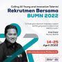 Rekrutmen Bersama BUMN 2022 dibuka secara resmi oleh Menteri BUMN Erick Thohir. Periode pendaftaran dimulai pada tanggal 14 hingga 25 April 2022. Sejumlah BUMN termasuk PT Telkom Indonesia (Persero) Tbk turut berpartisipasi pada program tersebut.
