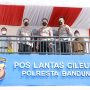 Kapolresta Bandung Kombes Pol Kusworo Wibowo meresmikan langsung Pos Lantas di Cileunyi, Selasa (19/4).