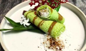Resep Menu Buka Puasa Berbahan Dasar Pisang Ilustrasi menu buka puasa, dadar gulung pisang karamel (cookpad.id Nadia Santoso)