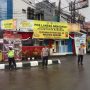 Anggota Polsek Rancaekek saat mengamankan area sekaligus mengatur lalu lintas di Pos Pam Ketupat Lodaya Rancaekek.