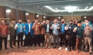 Kegiatan Silaturahmi KNPI Jabar bersama bersama seluruh unsur KNPI Kabupaten/Kota, pengurus KNPI Jawa Barat, dan organisasi kepemudaan (OKP) di Hotel Grand Pasundan, Kota Bandung, Selasa (26/4). (Foto: Sandi Nugraha/Jabar Ekspres)
