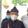 Yana Mulyana saat memberi paparan mengenai progres GBLA kepada wartawan di Pendopo, Jalan Dalem Kaum, Kamis (12/5).