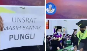 Pihak Unsrat Kecam Wisudawan yang Tunjukkan Kertas "Unsrat Masih Banyak Pungli" Pihak Unsrat Kecam Wisudawan yang Tunjukkan Kertas ‘Unsrat Masih Banyak Pungli’