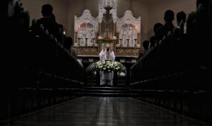 Misa Kenaikan Isa Almasih di Gereja Katedral Bandung Santo Petrus, Jl. Merdeka No. 14, Kota Bandung, Kamis (26/5). (Deni/Jabar Ekspres)