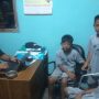 Tiga bocah yang mengaku dibawa orang tak dikenal saat dimintai keterangan oleh polisi. (humas Polda Jatim)