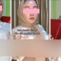 tangkapan layar tiktoker berhijab yang pamer payudara. (ist)