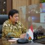 Menko Airlangga Hartarto ketika menggelar rapat kerja membahas mengenai proyek yang telah konstruksi agar segera mendapat dukungan anggaran