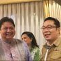 Anies dan Ridwan Kamil Dibidik untuk Dampingi Airlangga Hartarto? Airlangga HArtarto ketika bertemu dengan Ridwan KAmil dikediamannya.