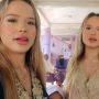 The Connell Twins saat berlebaran dikampung halaman sang ibu di Kabupaten Subang. (ist)