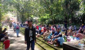 Sehari Setelah Lebaran, Masyarakat Tumpah Ruah Kunjungi Kebun Binatang Bandung