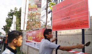 DALAM SENGKETA: Kejaksaan Negeri Cimahi menyita lahan tanah Cibeureum yang merupakan tanah milik Pemerintah Kota Cimahi yang sebelumnya bakal di Kelola oleh Perusahaan Daerah Jati Mandiri (PDJM).