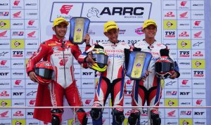 Pebalap binaan PT Astra Honda Motor (AHM), melanjutkan trend raihan podium di ajang balap Asia Road Racing Championship (ARRC) 2022 putaran kedua.