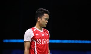 Anthony Sinisuka Ginting di Thomas Cup 2022. (Foto: PBSI)