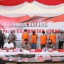 Konferensi pers Polda Kalimantan Utara terkait kasus Briptu Hasbudi. (Foto : Humas Polda Kaltara)