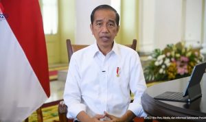 Tangkapan Layar: Pernyataan Pers Presiden RI terkait Pelonggaran Penggunaan Masker, Istana Bogor, Selasa (17/5).