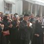 Mantan Gubernur Jabar Aher dan istri saat mengunjungi Gedung Pakuan. Senin(13/6). Foto. Sandi Nugraha.