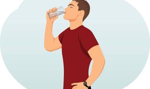Larangan Minum Sambil Berdiri, ini Bahayanya Untuk Kesehatan Ilustrasi Minum sambil berdiri (pixabay)