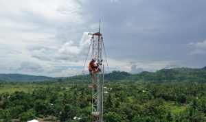 Salah satu menara Telkomsel yang terpasang diwilayah Jabar. (istimewa)