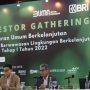 Direktur Utama BRI Sunarso saat memaparkan mengenai penerbitan Green Bond Rp.5 Triliun di Jakarta (22/07).