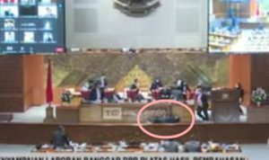 Wakil Ketua Banggar DPR yang Ambruk hingga terbaring dibwah meja Saat Serahkan Laporan pada Puan Maharani.