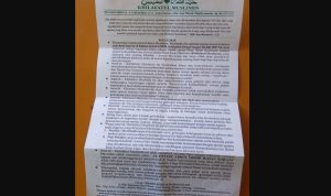 Isi selebaran dari khilafatul muslimin yang tersebar di wilayah Jawa Barat. (Istimewa)