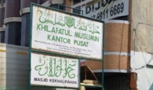 Kantor Pusat Khilafatul Muslimin di Kota Bandar Lampung. (Dok. Twitter/FIN)