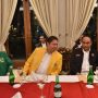 Ketua DPP Partai Golkar Airlangga Hartarto bertemu dengan Ketua Relawan Projo ketika membicarakan KIB