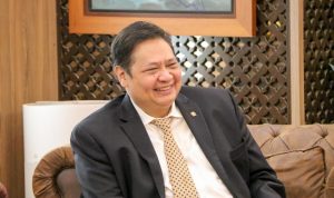 Ketua Umum PArtai Golkar yang juga menjabat Menteri Koordinator Bidang Perekonomian Airlangga Hartarto.