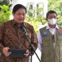Menko Airlangga Hartarto usai rapat koordinasi untuk menuntaskan penanganan PMK