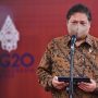 Menteri Koordinator Bidang Perekonomian Airlangga Hartarto ketika memberikan keterangan ke awak media