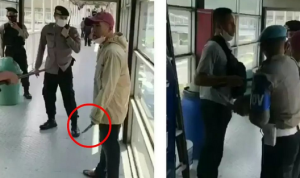 Polisi Bekuk Pencopet Berpisau di JPO Semanggil, Sempat Dipukul Warga