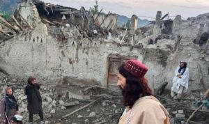 Gempa Afghanistan 5.9 Magnitudo, 1.000 Orang Tewas Gempa di Afghanistan, tewaskan sekitar 1000 orang (foto:Bakhtar News Agency via AP)