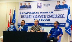 Kembali Mesra dengan PAN, Apakah Dedie Rachim Akan Tentukan Pilihan? Wakil Wali Kota Bogor Dedie A Rachim saat berkesempatan hadir dalam Rakerda DPD PAN Kota Bogor. (Yudha Prananda)