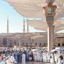 Antrean jemaah menuju Raudhah di Masjid Nabawi, Madinah (14/6). (MEDIA CENTER HAJI)