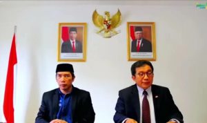 TANGKAPAN LAYAR: Konferensi pers mengenai penemuan jenazah Emmeril Kahn Mumtadz atau Eril.