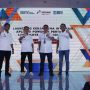 CEO Regional BRI Padang Narto Laksono dan Twk Rizma Harfan selaku Vice President Infrastructure, Transportation, Oil & Gas Division BRI, Direktur Utama PTPL Werry Prayogi, dan Direktur Keuangan PTPL Catur Dermawan. saat peluncuran aplikasi POWER.