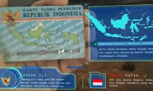 Tangkapan layar video reels Instagram hasil hologram pemindaian e-KTP. (instagram)