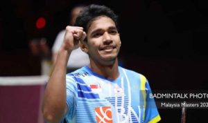 Juara Malaysia Master 2022 Chico Aura Dwi Wardoyo yang Protes karena tak diberi ucapan dari Presiden Jokowi. (Instagram @badmintalk_com)