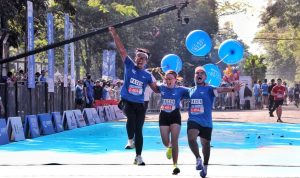 Event perlombaan lari maraton Pocari Run 2022 di Kota Bandung. Minggu (24/7). Foto. Sandi Nugraha.
