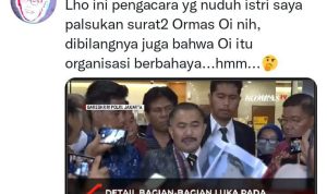 Unggahan Iwan Fals di Twitter yang menyebutkan pernah berseteru dengan kuasa hukum keluarga Brigadir J. (tangkapan layar twitter)