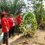 Makam Brigadir Yoshua, yang akan dibongkar untuk keperluan otopsi ulang. -Deki/jambi-independent.co.id-