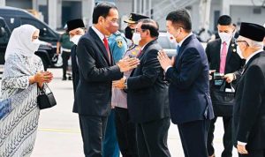 Jokowi dan Ibu Negara Iriana Joko Widodo meninggalkan Tanah Air melakukan lawatan ke luar negeri.--