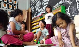 Ist. Illustrasi Kegiatan anak usia dini membaca di PKBM Bina Cipta Ujung Berung.