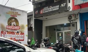 Salah satu kantor Yayasan ACT di Kota Bandung. Foto. Sandi Nugraha