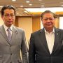Menko Airlangga Hartarto bertemu dengan tokoh politik Partai Demokrat Liberal (PDL) untuk menjalin kerjasama politik