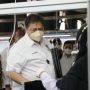 Menteri Koordinator Bidang Perekonomian Airlangga Hartarto ketika mengunjungi salah satu perusahaan Industri di KEK Kendal