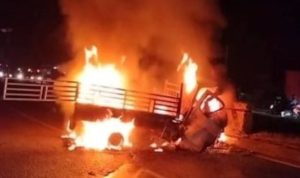Mobil Terbakar di Jembatan Cipunagara Subang, 4 Orang Tewas